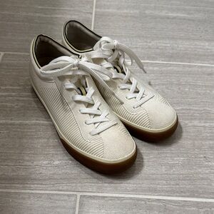 Rothy's Cream Women’s Sneakers with Tan Soles